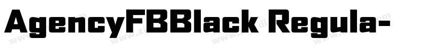 AgencyFBBlack Regula字体转换
